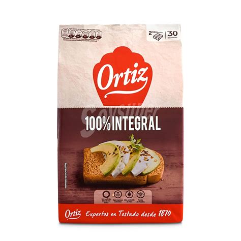pan tostado Ortiz en envase original