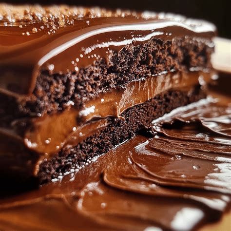 Proceso de armado y relleno de una torta de chocolate