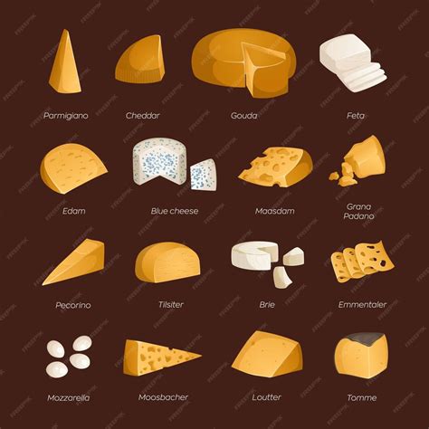 Variedad de quesos para pasta
