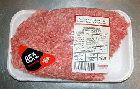 Etiquetado de carne picada