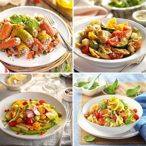 Diferentes tipos de ensaladas de pasta