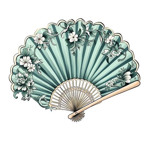 Ilustración de un abanico antiguo