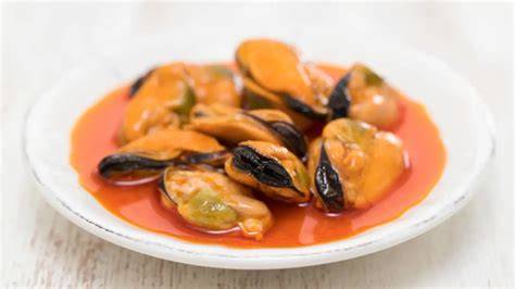 Ingredientes para hacer mejillones en escabeche