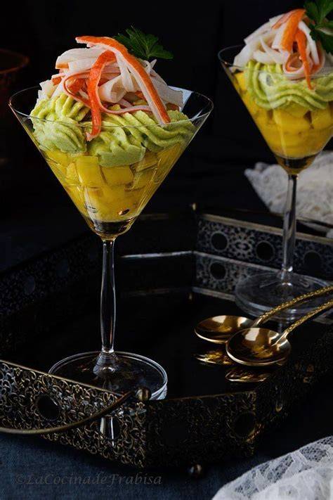 Mousse de aguacate con toffee en copa