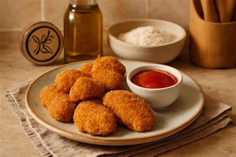 Ingredientes para nuggets de pollo sin gluten