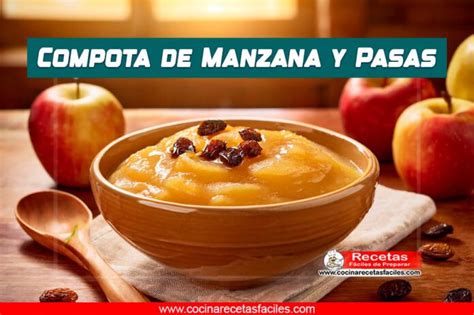 Compota de manzana con pasas y cava