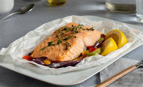 Salmón en papillote