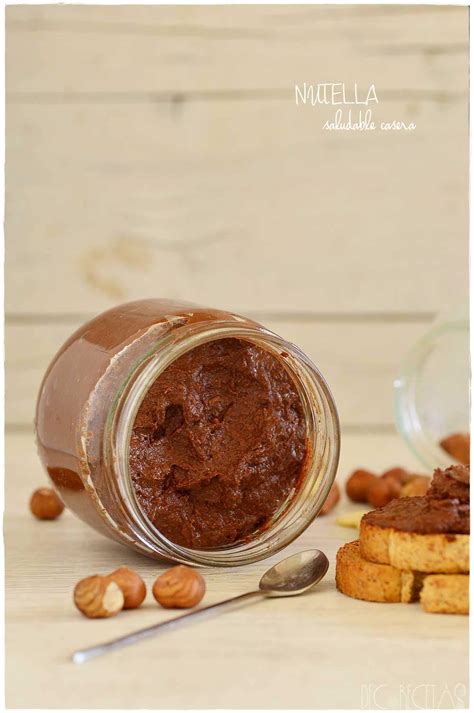 Nutella casera light en bote de cristal