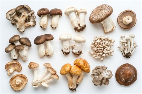 Variedad de setas frescas