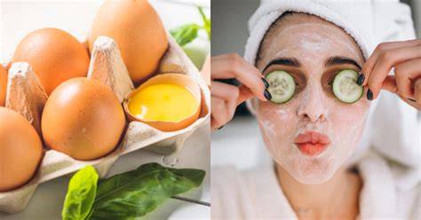 Mascarilla facial casera de cáscara de huevo