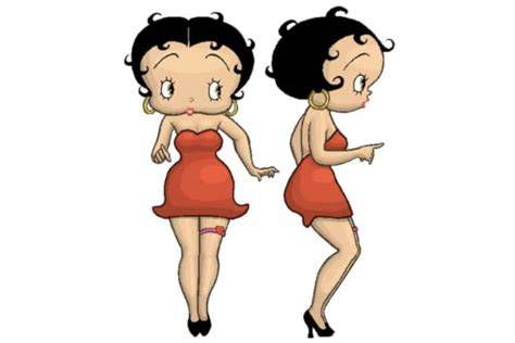 Betty Boop con su característico peinado y vestimenta