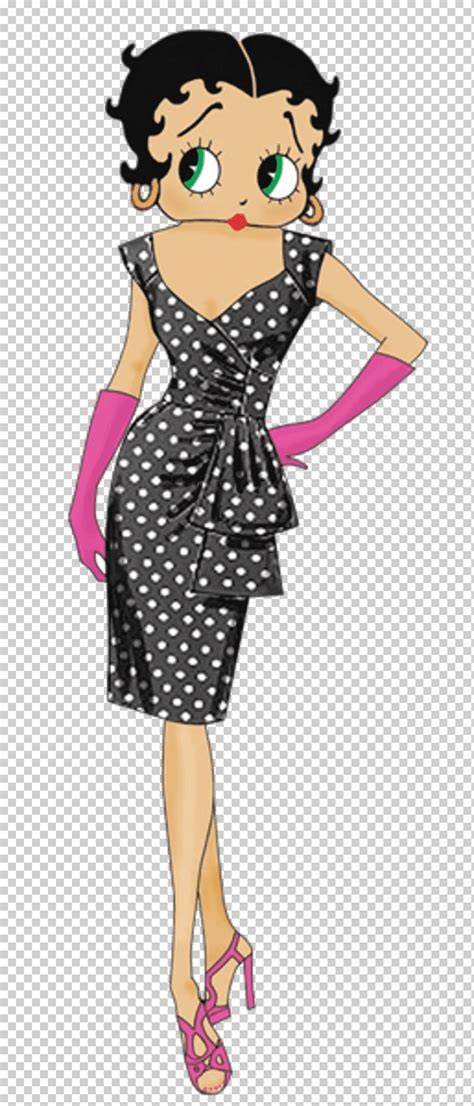 Betty Boop con su liga y vestido corto