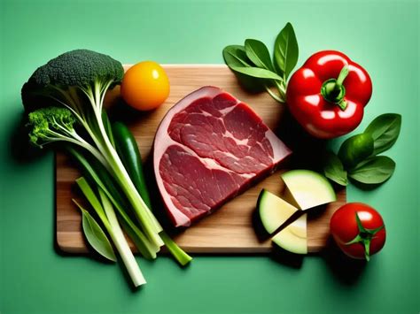 Variedad de ingredientes vegetales para carne sin gluten