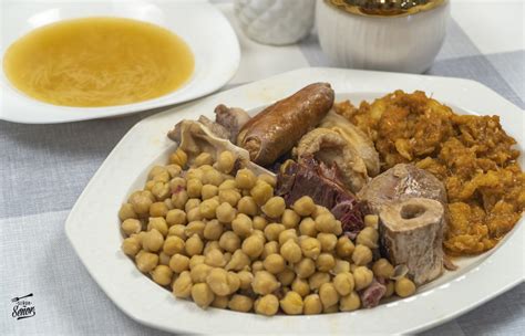Cocido maragato servido en orden inverso