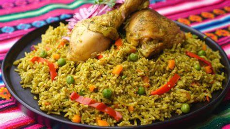 Arroz con pollo peruano