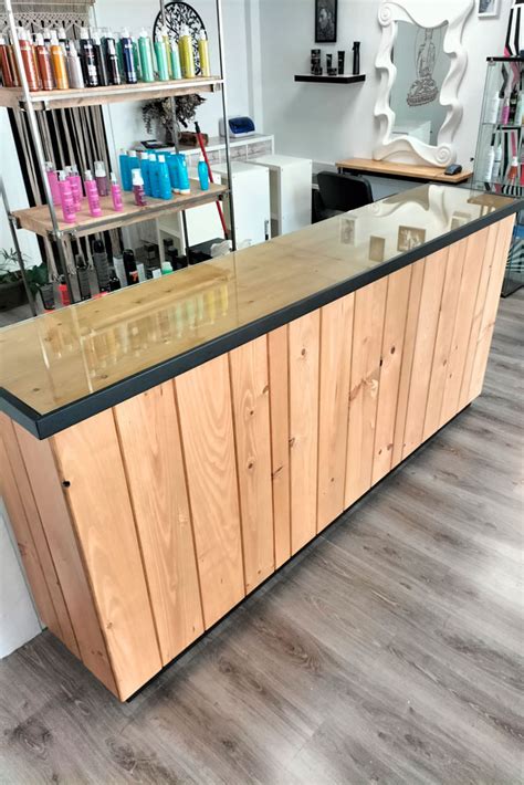 Mostrador de madera personalizado para panadería