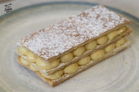 Milhojas veganas con crema pastelera