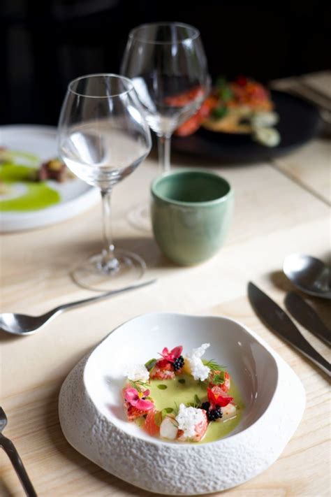 Interior elegante de Au Pois Gourmand