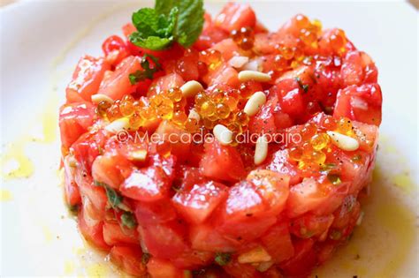 Tartar de tomate emplatado