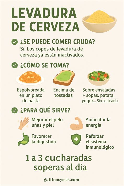 Ideas de recetas con levadura de cerveza en copos