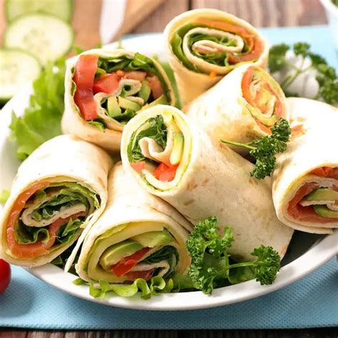 Rellenos para wraps frescos y coloridos