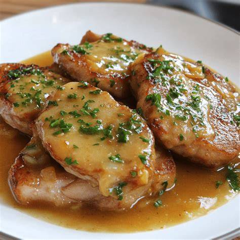 Filetes de cerdo sellándose en una sartén
