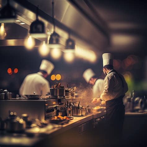 Chef profesional en cocina de restaurante