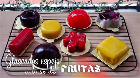 Variedad de glaseados espejo