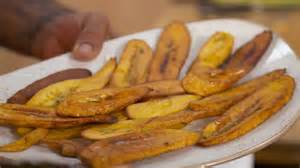 Plátanos fritos recién hechos