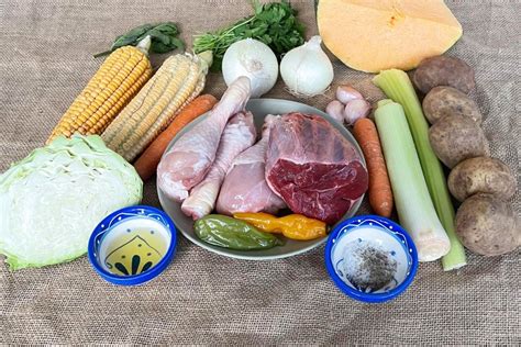 Ingredientes básicos para el sancocho canario