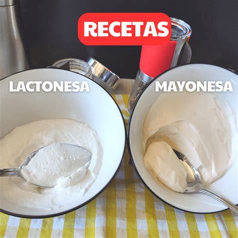 Comparación de mayonesa y lactonesa