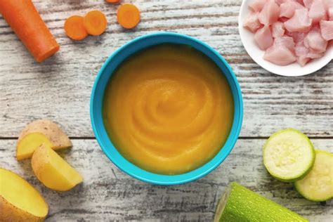 Ingredientes para puré de verduras y pollo