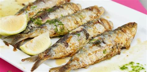 Sardinas a la plancha con limón