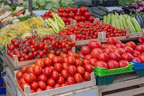 Tomates rosa de Navarra en un mercado