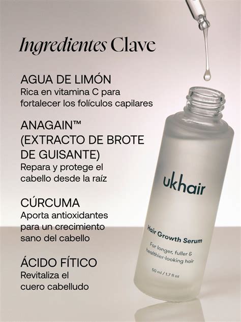 Infografía: Ingredientes clave del sérum UKLASH y sus beneficios