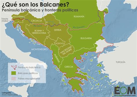 Mapa de la difusión de la Moussaka en los Balcanes y Medio Oriente