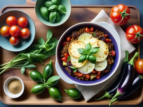 Ingredientes frescos para Moussaka