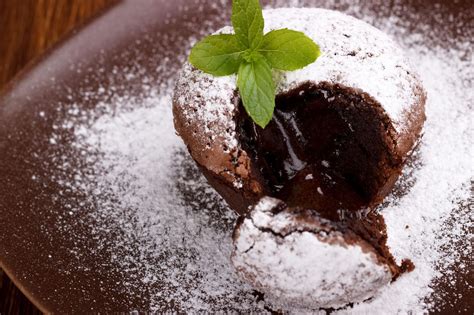 Ingredientes para volcán de chocolate