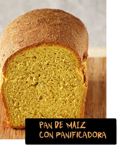 Ingredientes para pan de maíz en panificadora