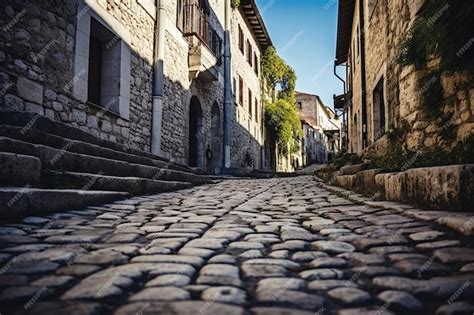 Calles adoquinadas y edificios de colores cálidos en Española Way