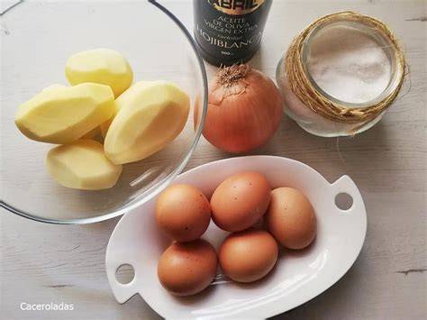 Ingredientes para tortilla de patatas