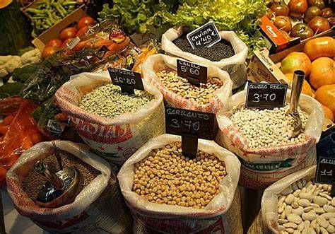 variedades de legumbres en el mercado