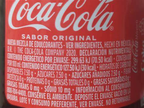Etiqueta de ingredientes de oblea comestible