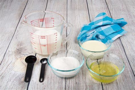 Ingredientes frescos para helado casero