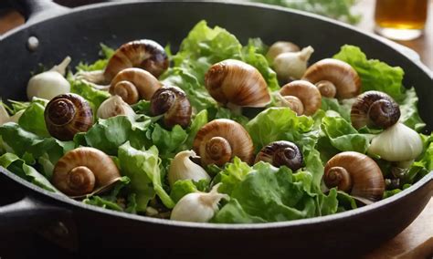 Caracoles limpios listos para cocinar