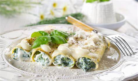Ingredientes para canelones de acelgas y queso