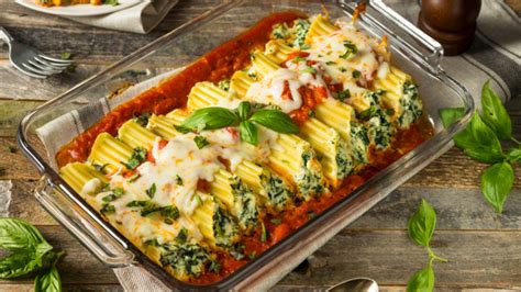 Canelones de acelgas vegetarianos