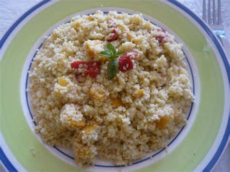 Cuscús con hojas de menta