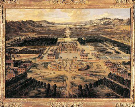 Representación del Palacio de Versalles durante la época de Luis XIV