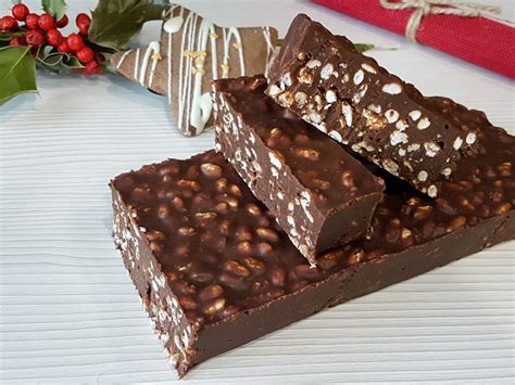 Ingredientes para turrón de chocolate